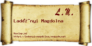 Ladányi Magdolna névjegykártya